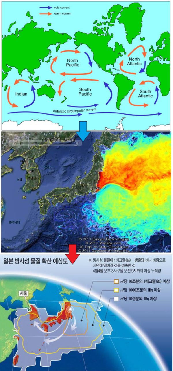 후쿠시마 관련 해류 