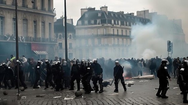 프랑스 무슬림 폭동 - 실컷 뜯어먹고 난장 피우고....